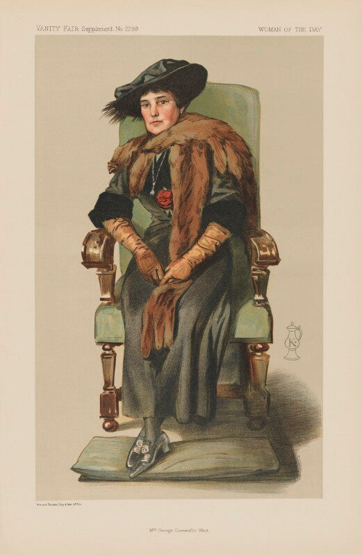 Jeanette ('jennie') churchill (née jerome), lady randolph churchill ('women of the day. no. 2299. "mrs george cornwallis west."') npg d45689