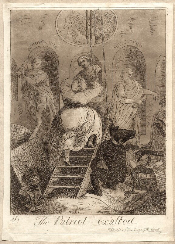 'the patriot exalted' (charles james fox; catherine ii, empress of russia) npg d9572