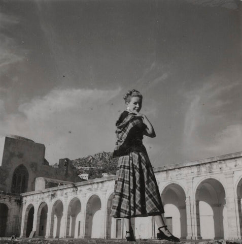 Phyllis Calvert during the filming of 'The Golden Madonna' NPG Ax39676