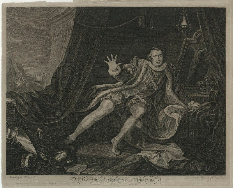 David garrick ('mr garrick in the character of richard iii') npg d34381