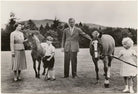 'The Royal Family at Balmoral' (Queen Elizabeth II; King Charles III; Prince Philip, Duke of Edinburgh; Princess Anne) NPG x193030