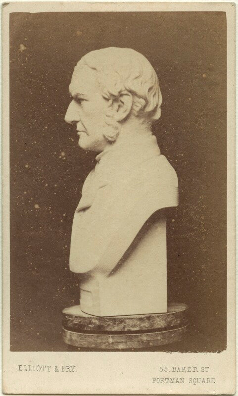 Sculptural bust of william ewart gladstone npg ax8536