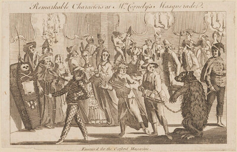 'Remarkable characters at Mrs Cornely's [Cornelys's] Masquerade' NPG D14006