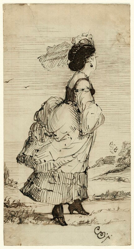 Figure study of an unknown woman npg d23193