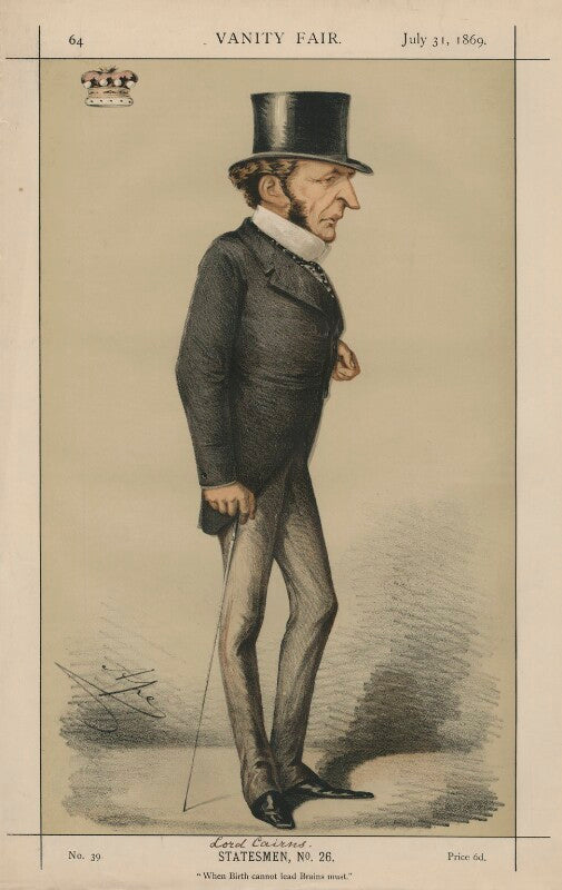 Hugh mccalmont cairns, 1st earl cairns ('statesmen, no. 26.') npg d43390