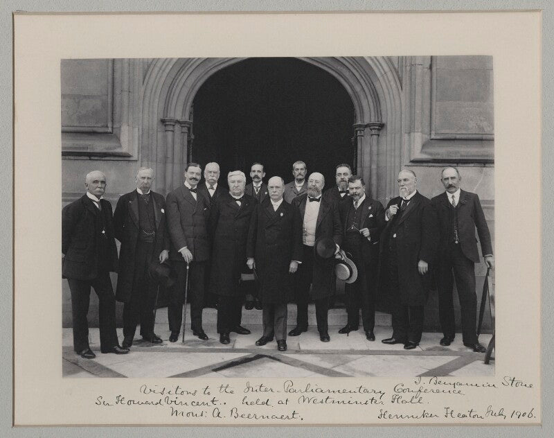'visitors to the inter parliamentary conference held at westminster hall' npg x135543