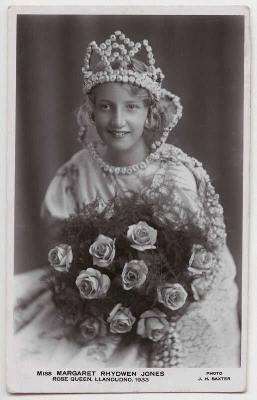 Margaret rhydwen jones as rose queen, llandudno npg x198124