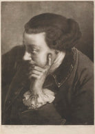 Man leaning on right elbow NPG D11296