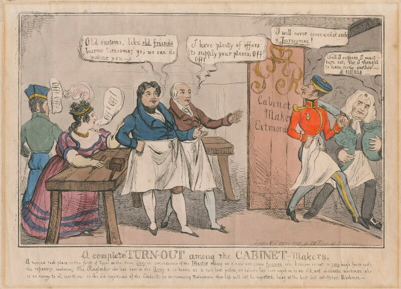 'a complete turn out among the cabinet makers' npg d48686