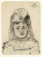 Sketch of an unknown woman NPG D23207