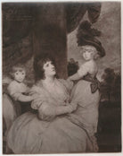Jane Countess of Harrington and Children NPG D35459