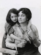 Eva Moore with her daughter Jill Esmond NPG x83392
