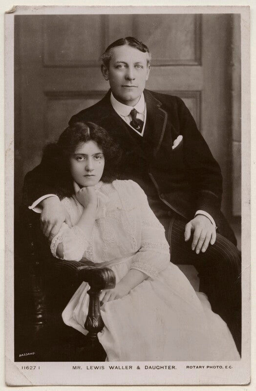 Nancy waller; lewis waller (william waller lewis) npg x198069