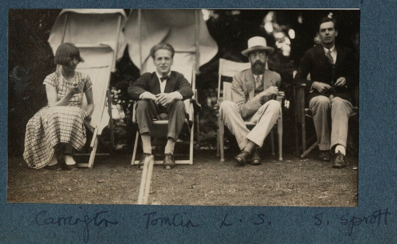 Dora carrington; stephen tomlin; lytton strachey; walter john herbert ('sebastian') sprott npg ax142601