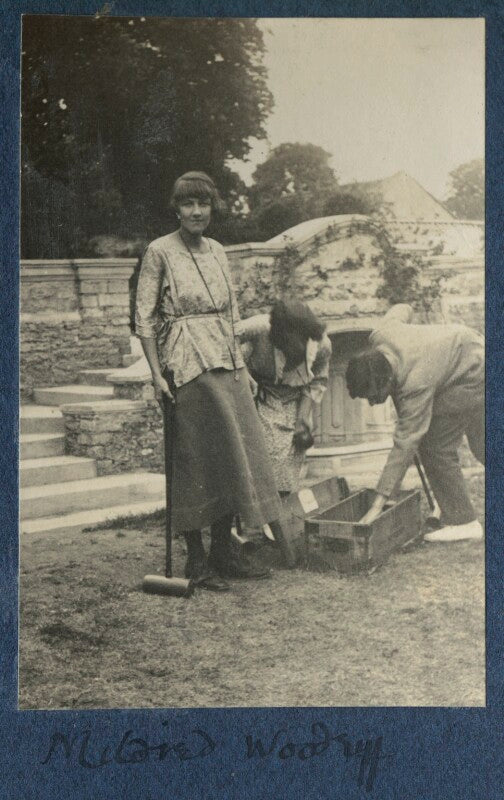 Mildred woodruff; julian vinogradoff (née morrell); frank james prewett npg ax141229