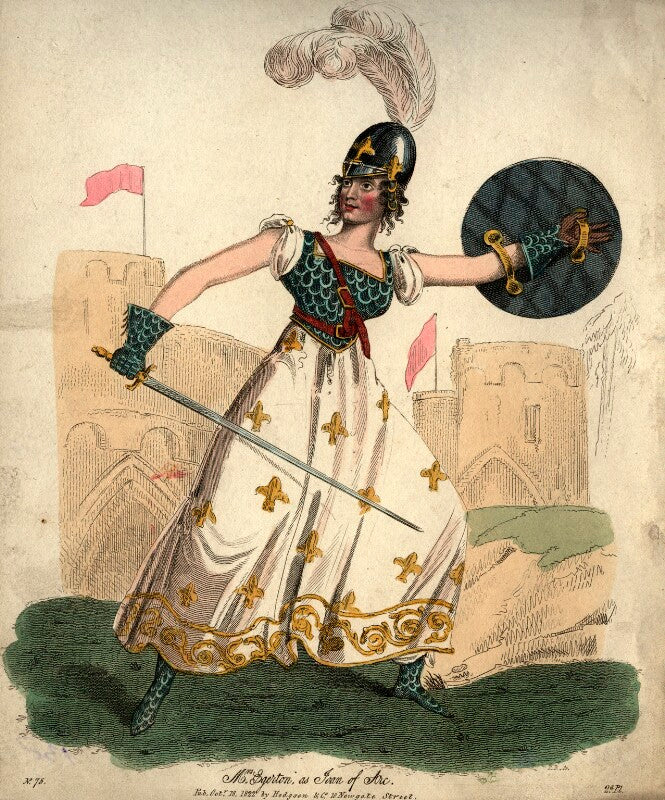 Sarah egerton (née fisher) as joan of arc in fitzball's 'joan of arc' npg d10965