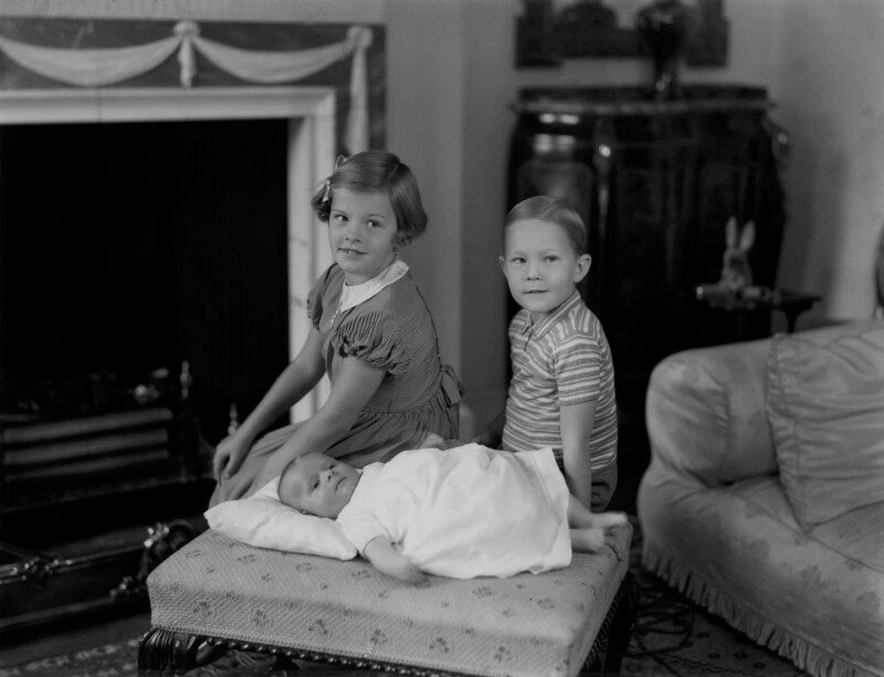 Sarah henderson; charles michael henderson, 3rd baron faringdon; james henderson; npg x153224