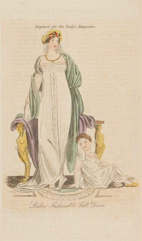 'london fashionable full dress', september 1809 npg d47537