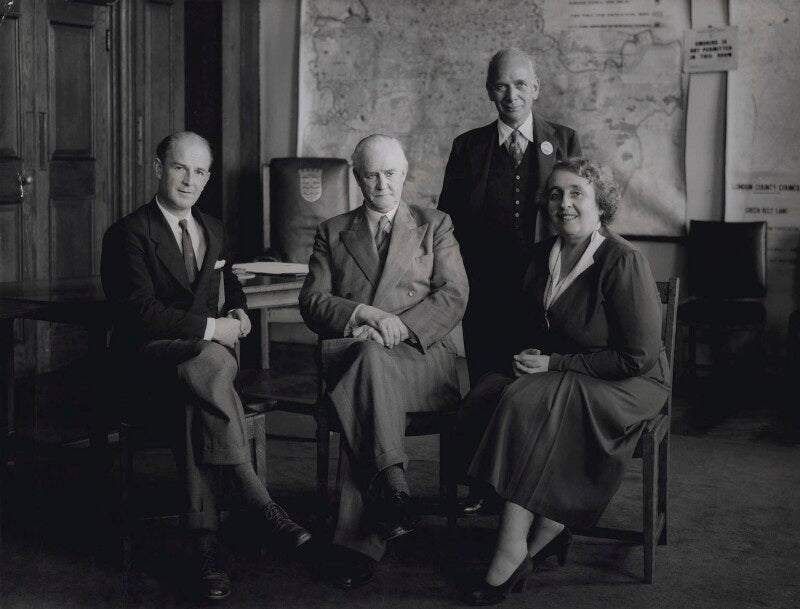 Henry charles usborne; clement edward davies; gilbert mcallister; mary tibaldi chiesa npg x136841