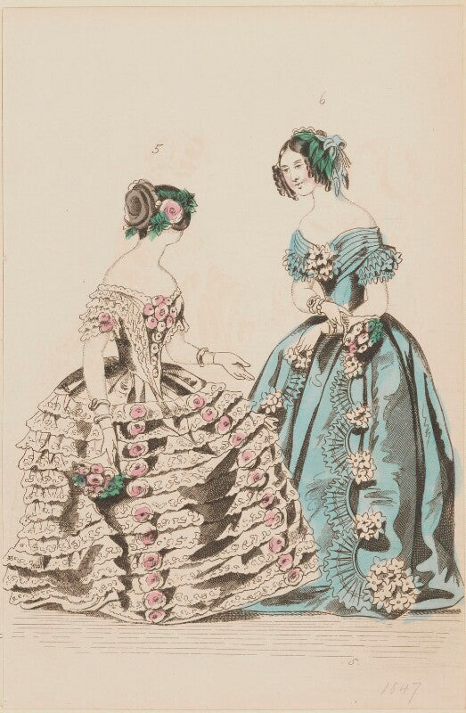 Ball dresses, february 1847 npg d47981