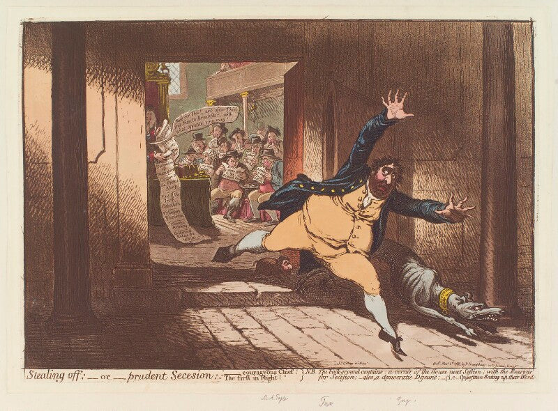 'stealing off;   or   prudent secession' npg d12665