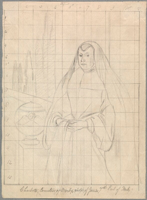 Charlotte stanley (née de la trémoille), countess of derby npg d23096