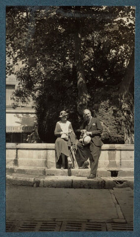 On the voyage home' (Lady Ottoline Morrell; Philip Edward Morrell) NPG Ax143547