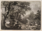 Shepherd piping by a fountain NPG D11794