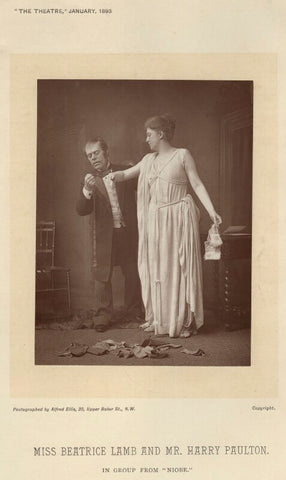 Harry Paulton as Peter Amos Dunn; Beatrice Lamb as Niobe in 'Niobe' NPG x9392