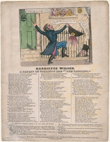 'Harriette Wilson, A Parody on Collins's Ode - "The Passions'"' NPG D48683