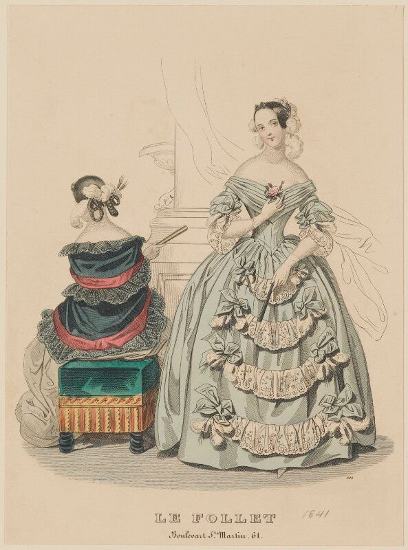 Ball and dinner dresses, 1841 npg d47875