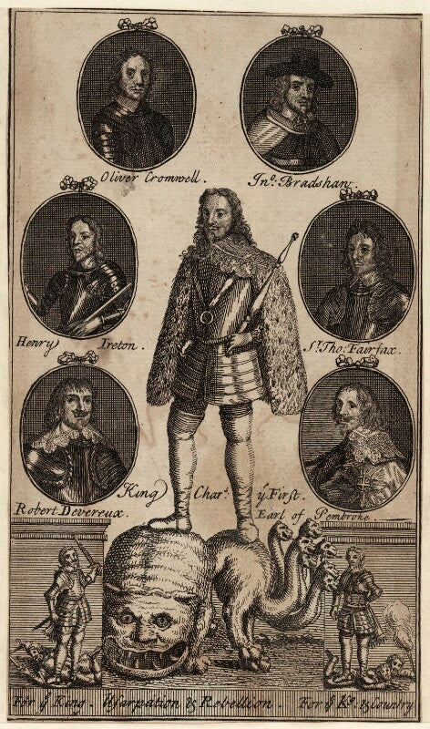 King charles i and oliver cromwell npg d26365