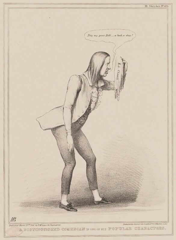 A distinguished comedian in one of his popular characters (george william frederick howard, 7th earl of carlisle) npg d41609