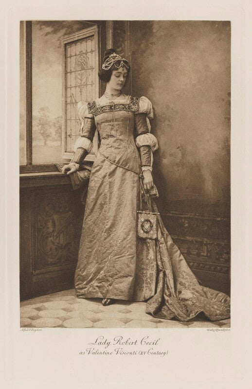 Eleanor (née lambton), viscountess cecil of chelwood as valentina visconti (xv century) npg ax41198