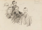 Group including Willie Redmond, Joseph William Comyns Carr, H. Campbell and others NPG 2286