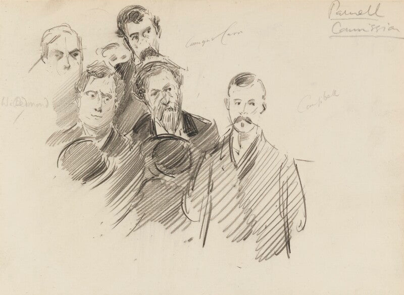 Group including willie redmond, joseph william comyns carr, h. campbell and others npg 2286