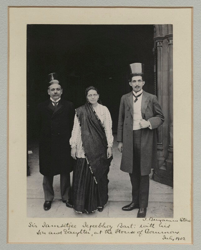 Group at the houses of parliament npg x135480
