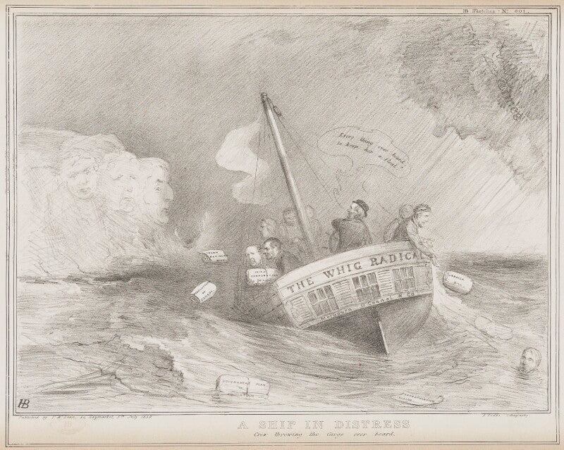 A ship in distress npg d41535