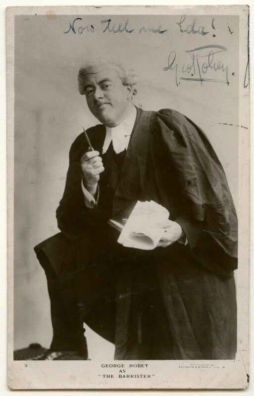 George robey as 'the barrister' npg ax160325