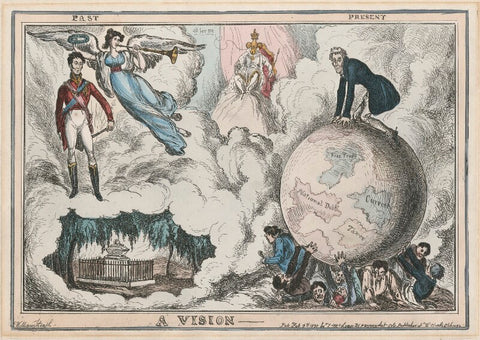 'A Vision' (Arthur Wellesley, 1st Duke of Wellington; Charles X, King of France) NPG D48805