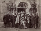 The opening of new buildings at the Sarah Acland Nursing Home (including Sir Henry Wentworth Acland, 1st Bt; Lorina Hannah Liddell (née Reeve); Lorina Charlotte ('Ina') Liddell; King Edward VII) NPG x29596