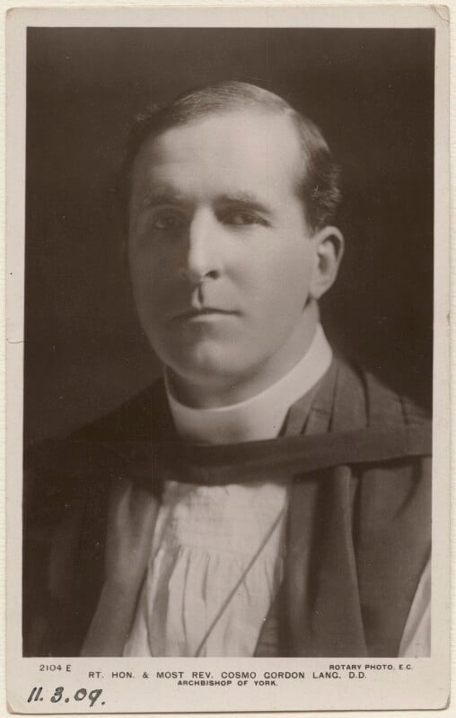 Cosmo gordon lang, baron lang of lambeth npg x12162