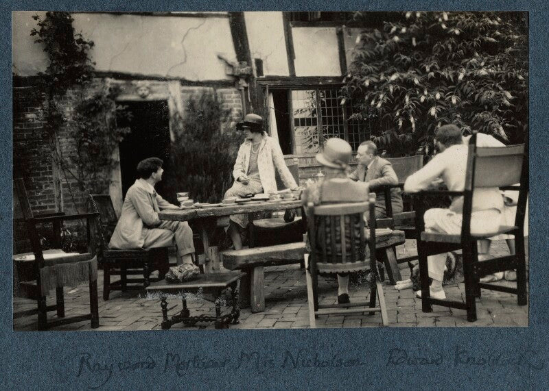 Raymond mortimer; vita sackville west; edward knoblock and three unknown sitters npg ax142210