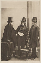 James Thomas Fields; Nathaniel Hawthorne; William Davis Ticknor NPG Ax29923
