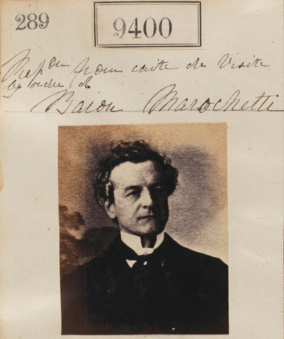 'Reproduction from carte de visite by order of Baron Marochetti' NPG Ax59206