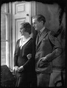 Patricia Kenneth Child-Villiers (née Richards), Countess of Jersey (later Filmer-Wilson, later Laycock); George Francis Child-Villiers, 9th Earl of Jersey NPG x34481