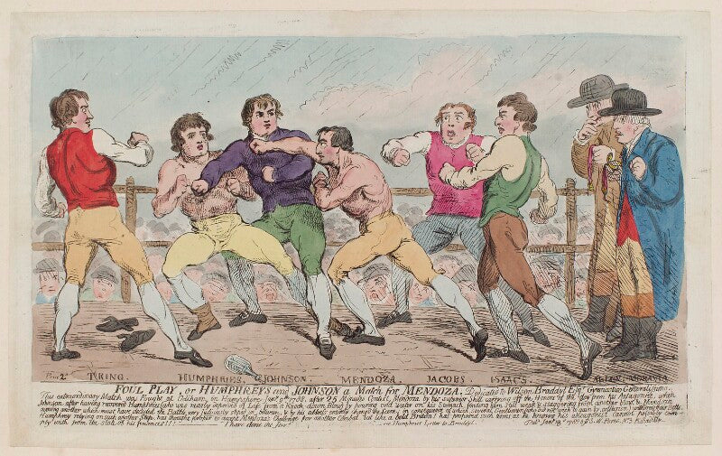 'foul play, or humphreys and johnson a match for mendoza...' npg d12370