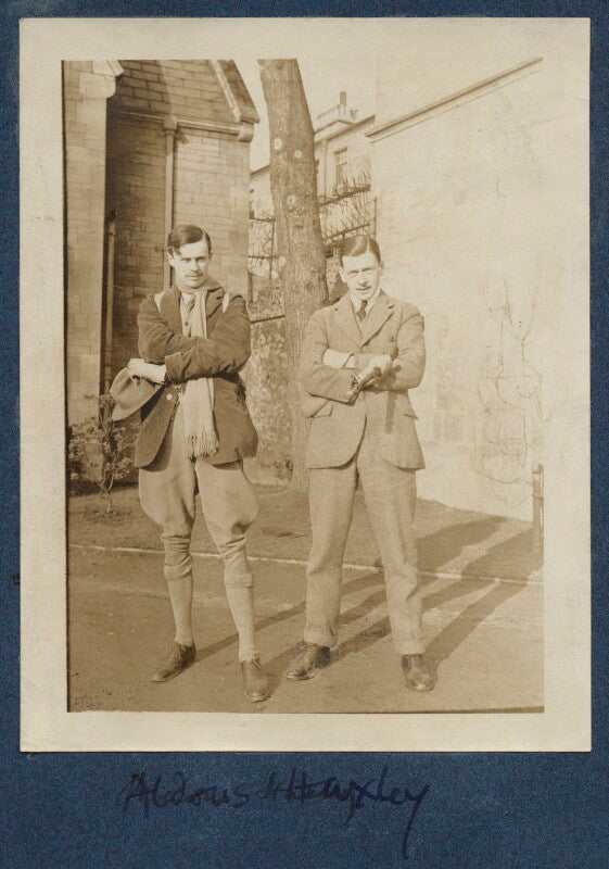 Aldous huxley and an unknown man npg ax140914