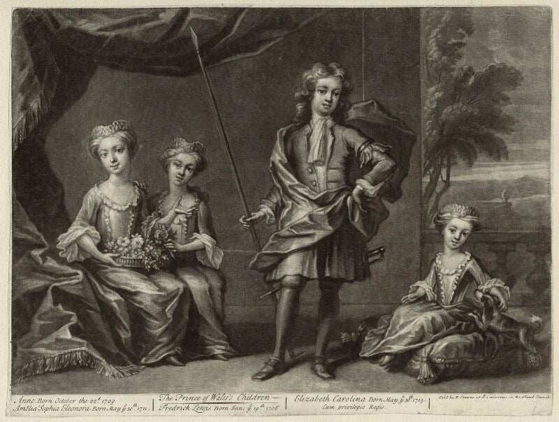 Children of King George II NPG D33029