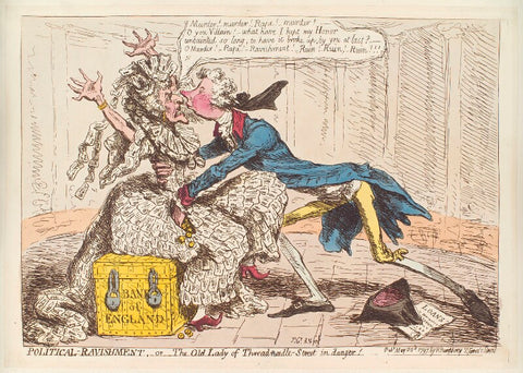William Pitt ('Political-ravishment, or the old lady of Treadneedle-Street in danger!') NPG D13029